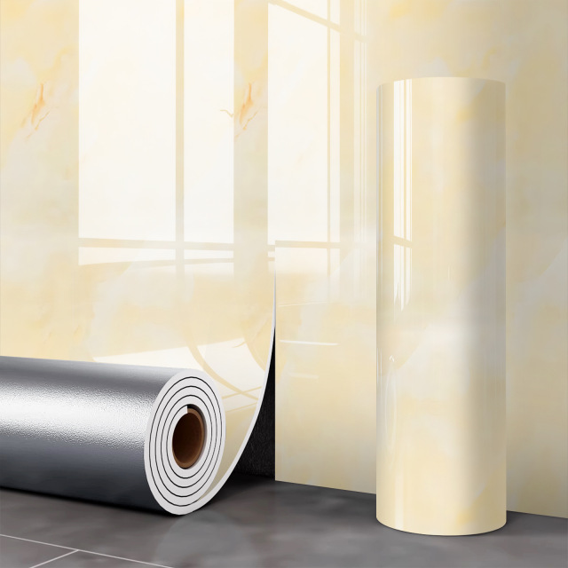 PVC Marble Wall Stickers Modern Waterproof Fireproof Soundproof 3D Panel Oil Pollution Prevention Environmentally Kitchen Hotel,YIJIA NEW MATERIAL CO., LTD.,PVC Marble Wall Stickers Modern Waterproof Fireproof Soundproof 3D Panel Oil Pollution Prevention Environmentally Kitchen Hotel