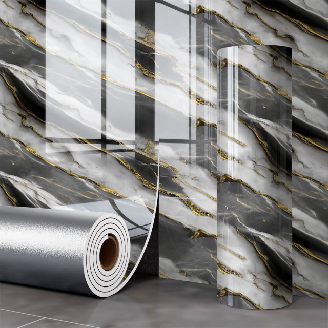 PVC Marble Wall Stickers Modern Waterproof Fireproof Soundproof 3D Panel Oil Pollution Prevention Environmentally Kitchen Hotel,YIJIA NEW MATERIAL CO., LTD.,PVC Marble Wall Stickers Modern Waterproof Fireproof Soundproof 3D Panel Oil Pollution Prevention Environmentally Kitchen Hotel