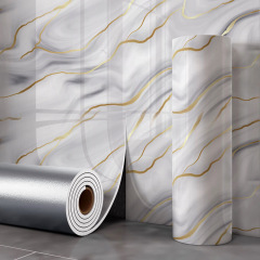 PVC Marble Wall Stickers Modern Waterproof Fireproof Soundproof 3D Panel Oil Pollution Prevention Environmentally Kitchen Hotel,YIJIA NEW MATERIAL CO., LTD.,PVC Marble Wall Stickers Modern Waterproof Fireproof Soundproof 3D Panel Oil Pollution Prevention Environmentally Kitchen Hotel