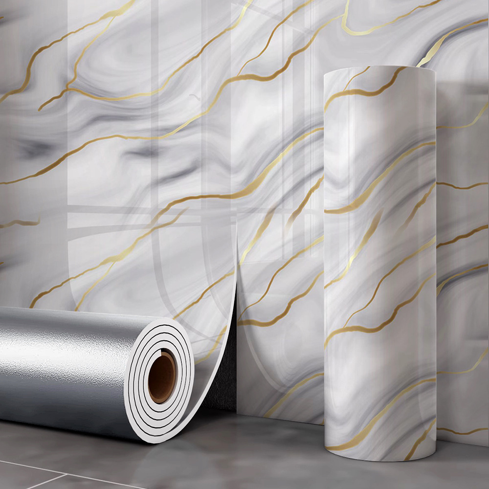 PVC Marble Wall Stickers Modern Waterproof Fireproof Soundproof 3D Panel Oil Pollution Prevention Environmentally Kitchen Hotel,YIJIA NEW MATERIAL CO., LTD.,PVC Marble Wall Stickers Modern Waterproof Fireproof Soundproof 3D Panel Oil Pollution Prevention Environmentally Kitchen Hotel