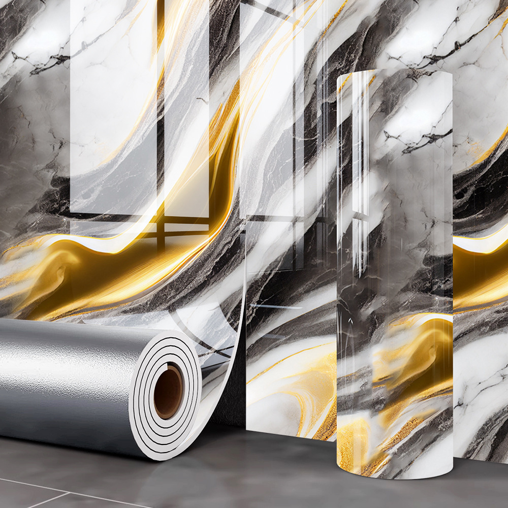 PVC Marble Wall Stickers Modern Waterproof Fireproof Soundproof 3D Panel Oil Pollution Prevention Environmentally Kitchen Hotel,YIJIA NEW MATERIAL CO., LTD.,PVC Marble Wall Stickers Modern Waterproof Fireproof Soundproof 3D Panel Oil Pollution Prevention Environmentally Kitchen Hotel