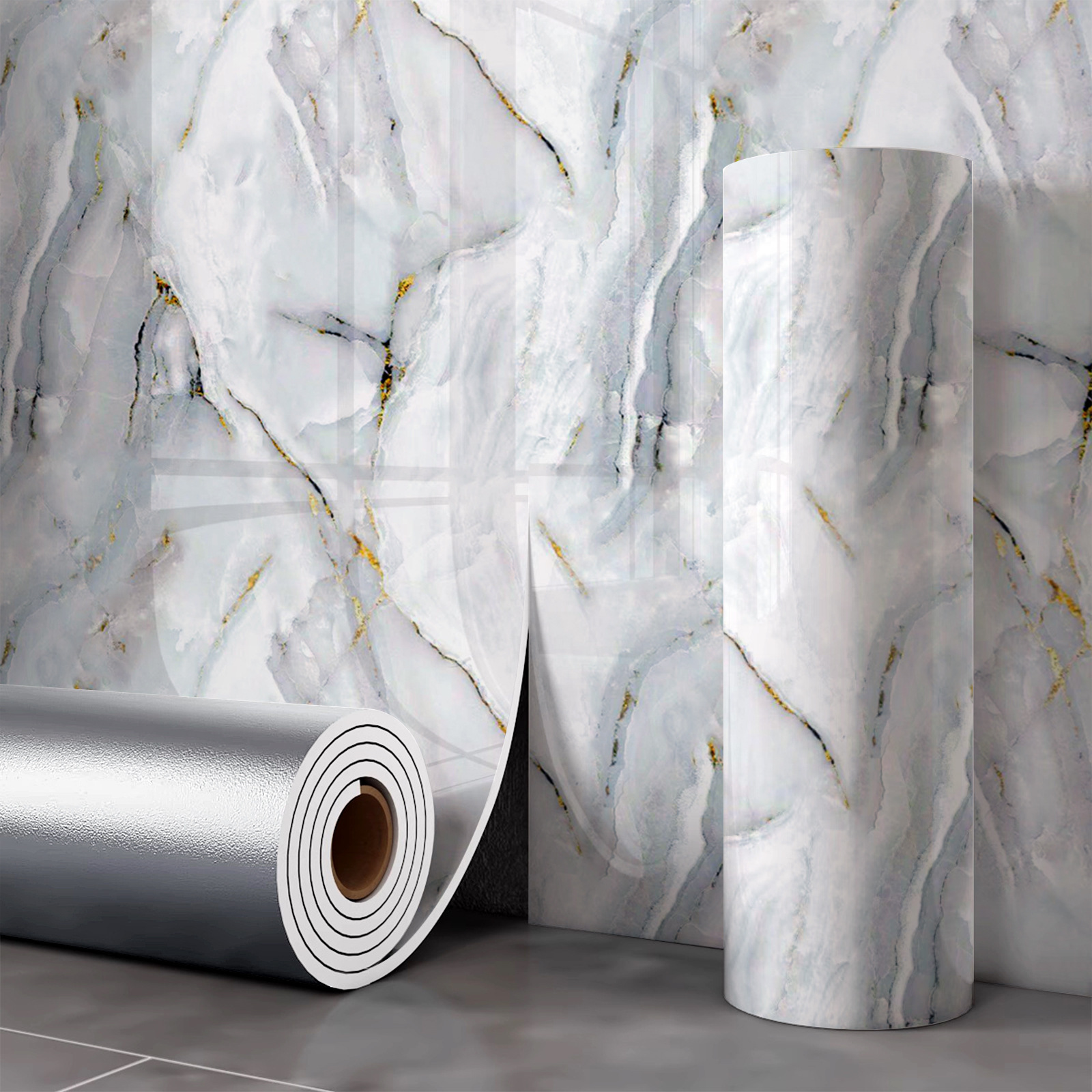 PVC Marble Wall Stickers Modern Waterproof Fireproof Soundproof 3D Panel Oil Pollution Prevention Environmentally Kitchen Hotel,YIJIA NEW MATERIAL CO., LTD.,PVC Marble Wall Stickers Modern Waterproof Fireproof Soundproof 3D Panel Oil Pollution Prevention Environmentally Kitchen Hotel