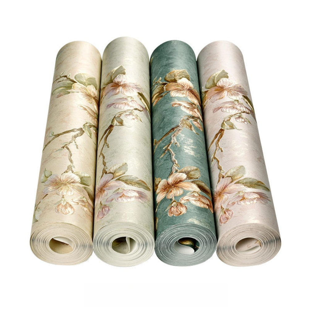 Eco-friendly Popular Embossed Garden Style Big Flower Bedroom Living Room Background Decoration Home Non Woven Wallpaper,YIJIA NEW MATERIAL CO., LTD.,Eco-friendly Popular Embossed Garden Style Big Flower Bedroom Living Room Background Decoration Home Non Woven Wallpaper
