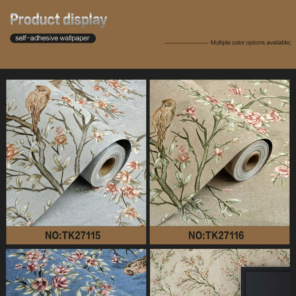 Eco-friendly Popular Embossed Garden Style Big Flower Bedroom Living Room Background Decoration Home Non Woven Wallpaper,YIJIA NEW MATERIAL CO., LTD.,Eco-friendly Popular Embossed Garden Style Big Flower Bedroom Living Room Background Decoration Home Non Woven Wallpaper