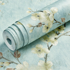 Retro American Style Fine Embossed Non Woven Wallpaper Retro American Country Style Bed Room Living Room Home Flower Wallpaper,YIJIA NEW MATERIAL CO., LTD.,Retro American Style Fine Embossed Non Woven Wallpaper Retro American Country Style Bed Room Living Room Home Flower Wallpaper