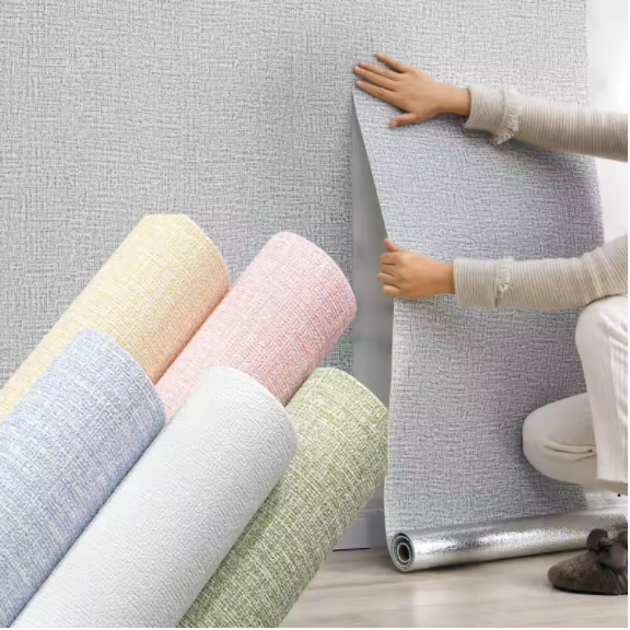 Linen Texture Peel and Stick Wallpaper – 3D Foam Panels for Apartment Living Room,YIJIA NEW MATERIAL CO., LTD.,Linen Texture Peel and Stick Wallpaper – 3D Foam Panels for Apartment Living Room
