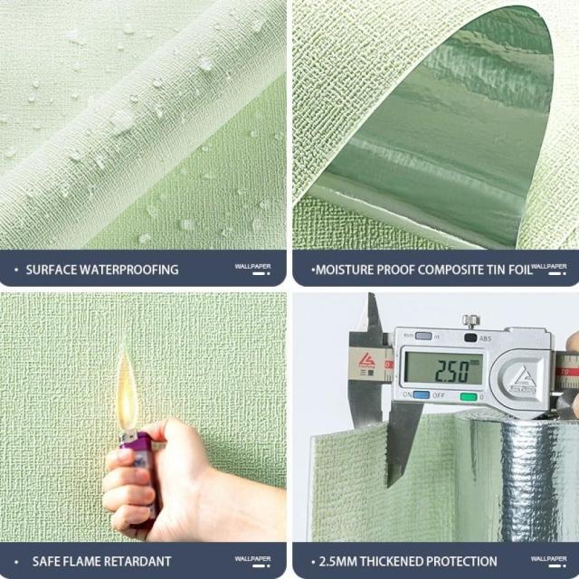 Linen Texture Peel and Stick Wallpaper – 3D Foam Panels for Apartment Living Room,YIJIA NEW MATERIAL CO., LTD.,Linen Texture Peel and Stick Wallpaper – 3D Foam Panels for Apartment Living Room