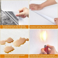 Linen Texture Peel and Stick Wallpaper – 3D Foam Panels for Apartment Living Room,YIJIA NEW MATERIAL CO., LTD.,Linen Texture Peel and Stick Wallpaper – 3D Foam Panels for Apartment Living Room