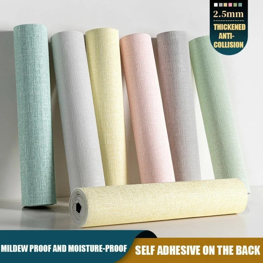 Linen Texture Peel and Stick Wallpaper – 3D Foam Panels for Apartment Living Room,YIJIA NEW MATERIAL CO., LTD.,Linen Texture Peel and Stick Wallpaper – 3D Foam Panels for Apartment Living Room