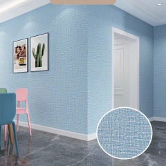 Blue with Linen Print