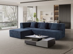 Modern L-Shaped Compression Sofa with Ottoman | H-012,{comfplusfurnishing},Modern L-Shaped Compression Sofa H-012 | ComfPlus
