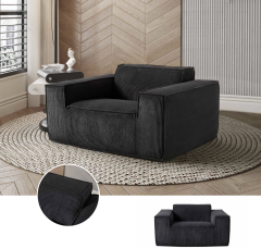 Großzügiger Polstersessel mit Cordbezug H-015 für Möbelhandel und Objekteinrichtung | ComfPlus Furnishing