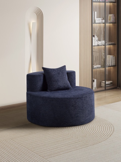H-017 Round Compression Lounge Chair,{comfplusfurnishing},Modern Round Compression Lounge Chair | H-017