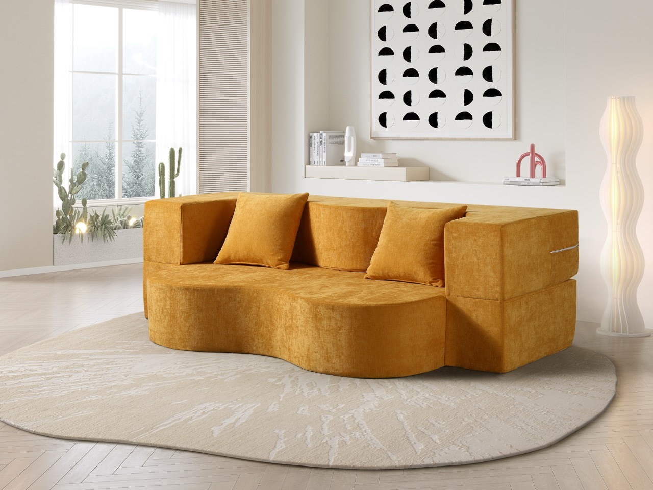 H-020 Foldable Compression Sofa Bed,{comfplusfurnishing},Modern Foldable Compression Sofa Bed | H-020