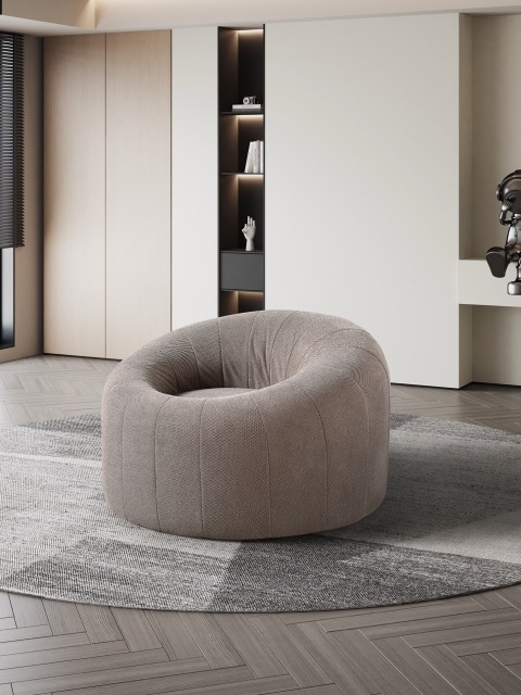 Runder Loungesessel mit umlaufender Rückenlehne H-023 für Möbelhandel und Objekteinrichtung | ComfPlus Furnishing