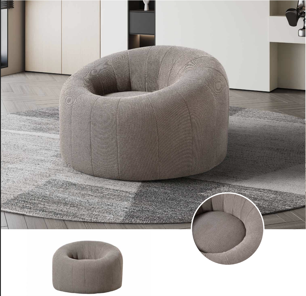 Runder Loungesessel mit umlaufender Rückenlehne H-023 für Möbelhandel und Objekteinrichtung | ComfPlus Furnishing
