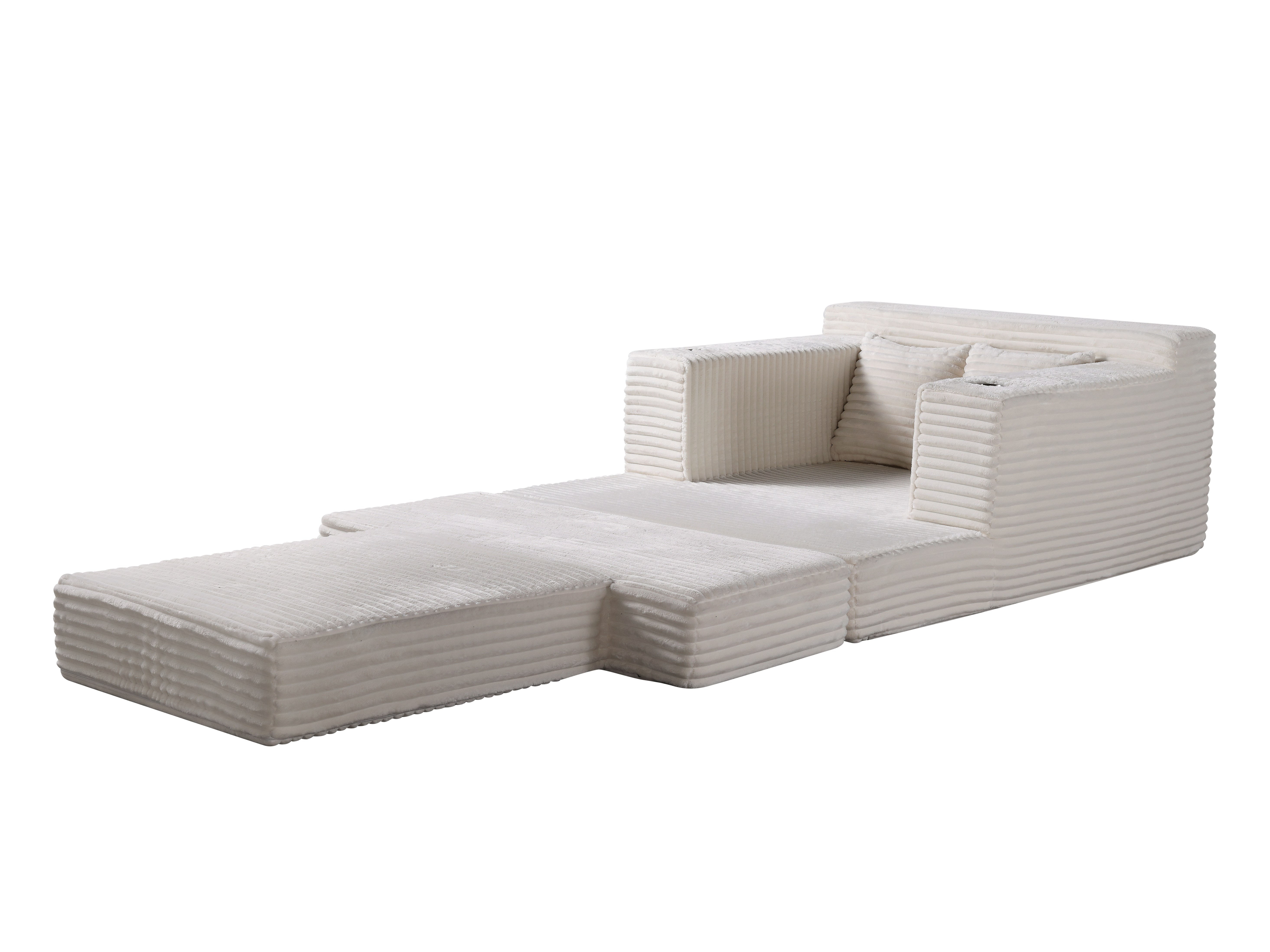 Schlafsofa im Cloud-Design mit Cordbezug H-025 für Möbelhandel und Objekteinrichtung | ComfPlus Furnishing