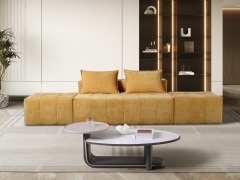 Bodennahes modulares Schlafsofa H-035 für Möbelhandel und Objekteinrichtung | ComfPlus Furnishing