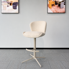 Chaise de bar rembourrée BC-4175 à piètement fixe pour projets professionnels | ComfPlus Furnishing