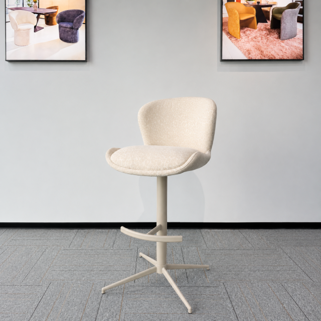 Chaise de bar rembourrée BC-4175 à piètement fixe pour projets professionnels | ComfPlus Furnishing