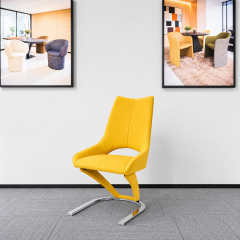 CF-1689 Modern Real Leather Dining Chair for Wholesale Furniture Projects | ComfPlus Furnishing