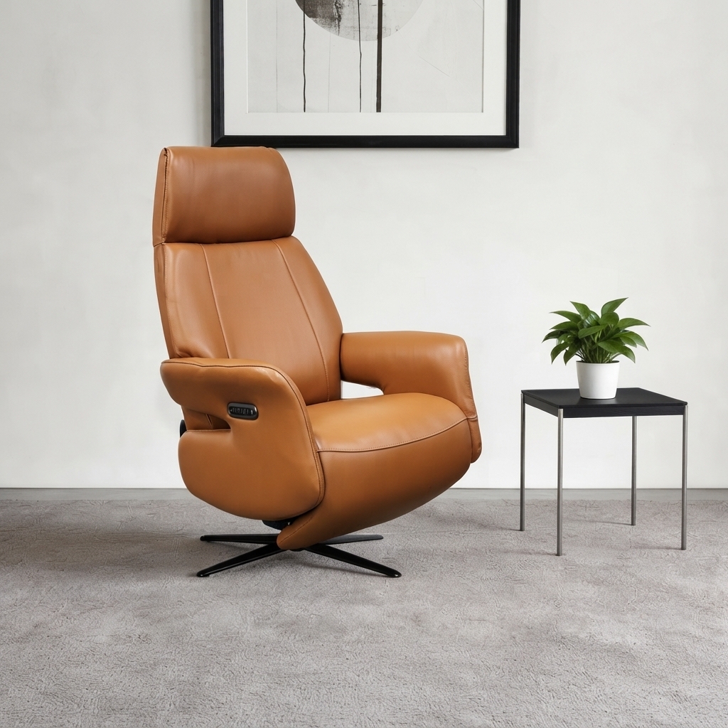 Electric recliner with Swivel Base for Wholesale Furniture Projects | ComfPlus Furnishing