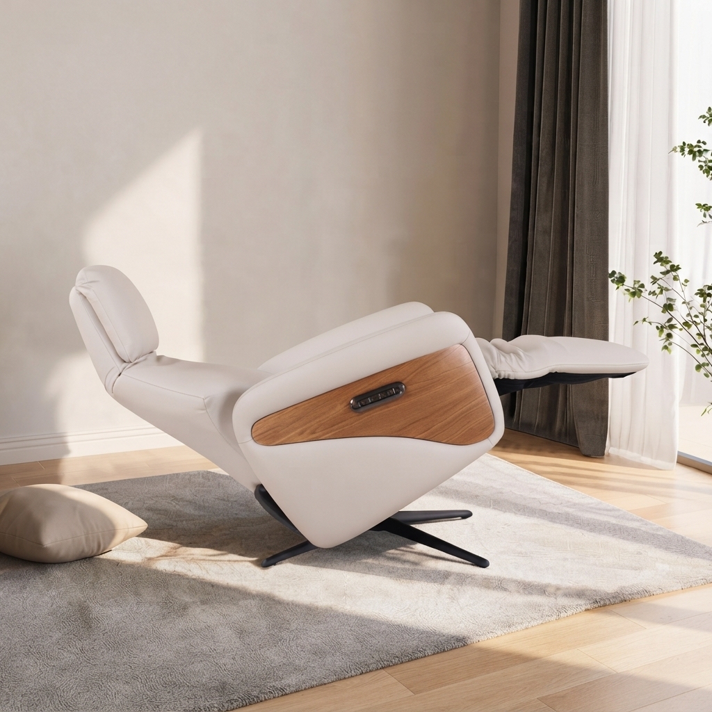 Electric Relax Chair with Walnut Veneer Panels for Wholesale Furniture Projects | ComfPlus Furnishing