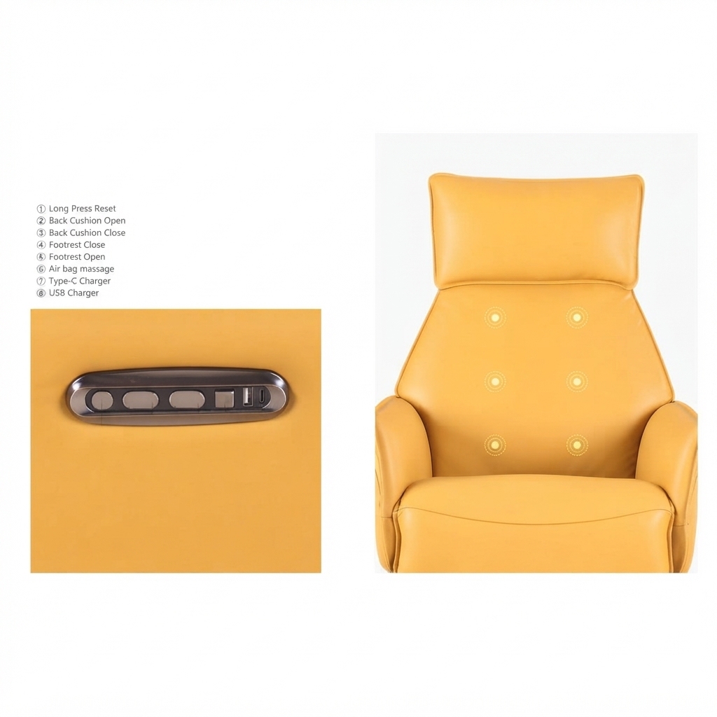 Electric Relax Chair with Massage & Swivel Base for Wholesale Furniture Projects | ComfPlus Furnishing