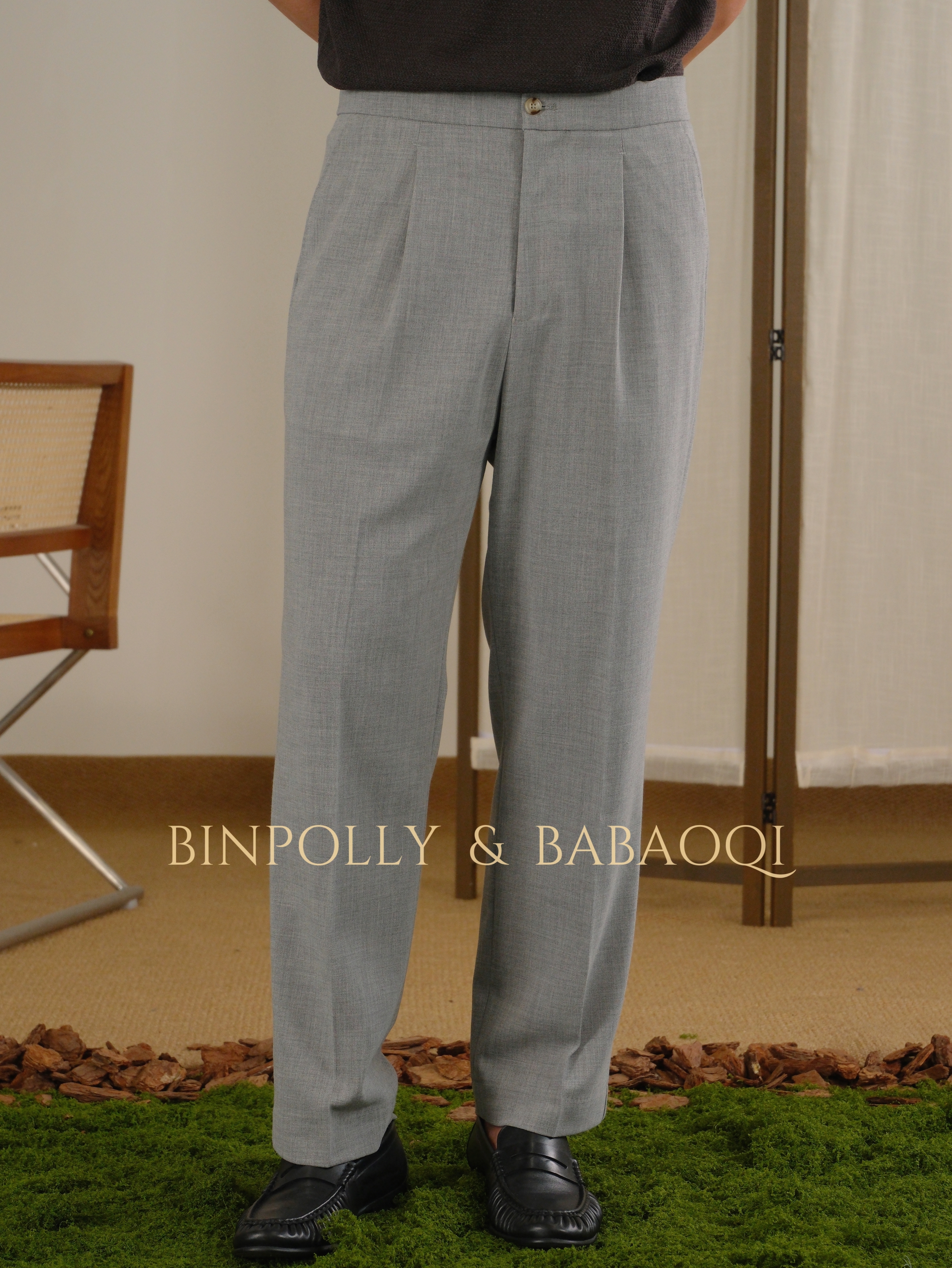 BABAOQI - Men's Harrington Jacket & Trousers Set