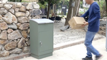 Modern Freestanding Parcel Box,MY SHOP,Modern Freestanding Parcel Box
