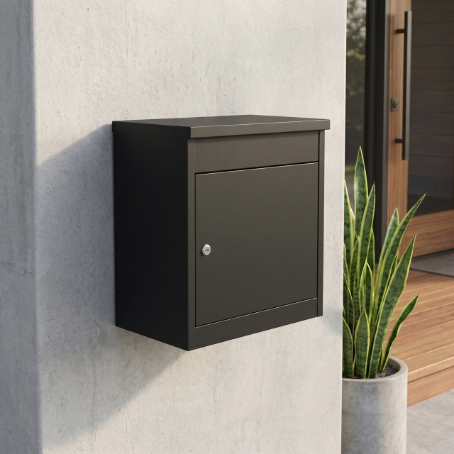 Heavy-Duty Anti-Theft Wall-Mounted Drop Box for Packages,MY SHOP,Heavy-Duty Anti-Theft Wall-Mounted Drop Box for Packages