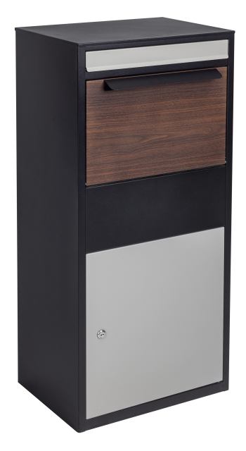 Modern Heavy-Duty Freestanding Parcel Box with Secure Drop Slot,MY SHOP,Modern Heavy-Duty Freestanding Parcel Box with Secure Drop Slot