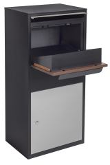 Modern Heavy-Duty Freestanding Parcel Box with Secure Drop Slot,MY SHOP,Modern Heavy-Duty Freestanding Parcel Box with Secure Drop Slot