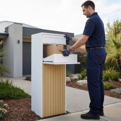 Premium Wood-Look Parcel Delivery Box,MY SHOP,Premium Wood-Look Parcel Delivery Box