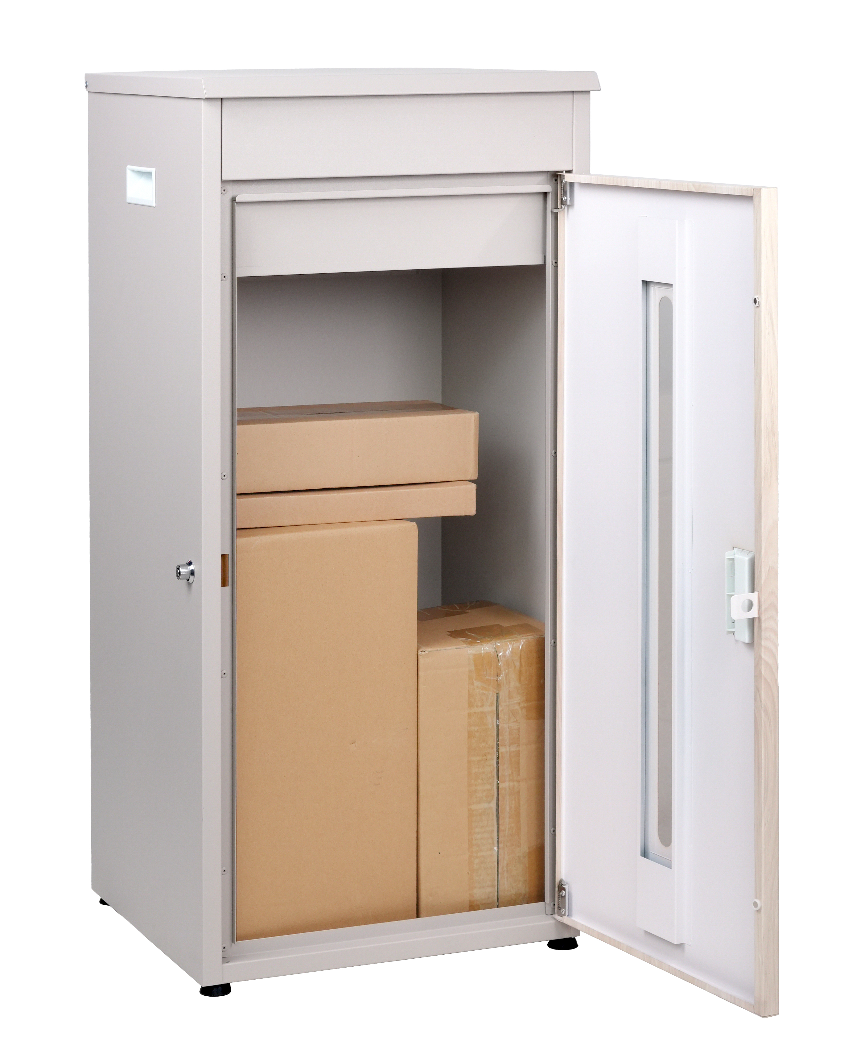 Modern Outdoor Pillar Parcel Box – Large Capacity & Anti-Theft,MY SHOP,Modern Outdoor Pillar Parcel Box – Large Capacity & Anti-Theft