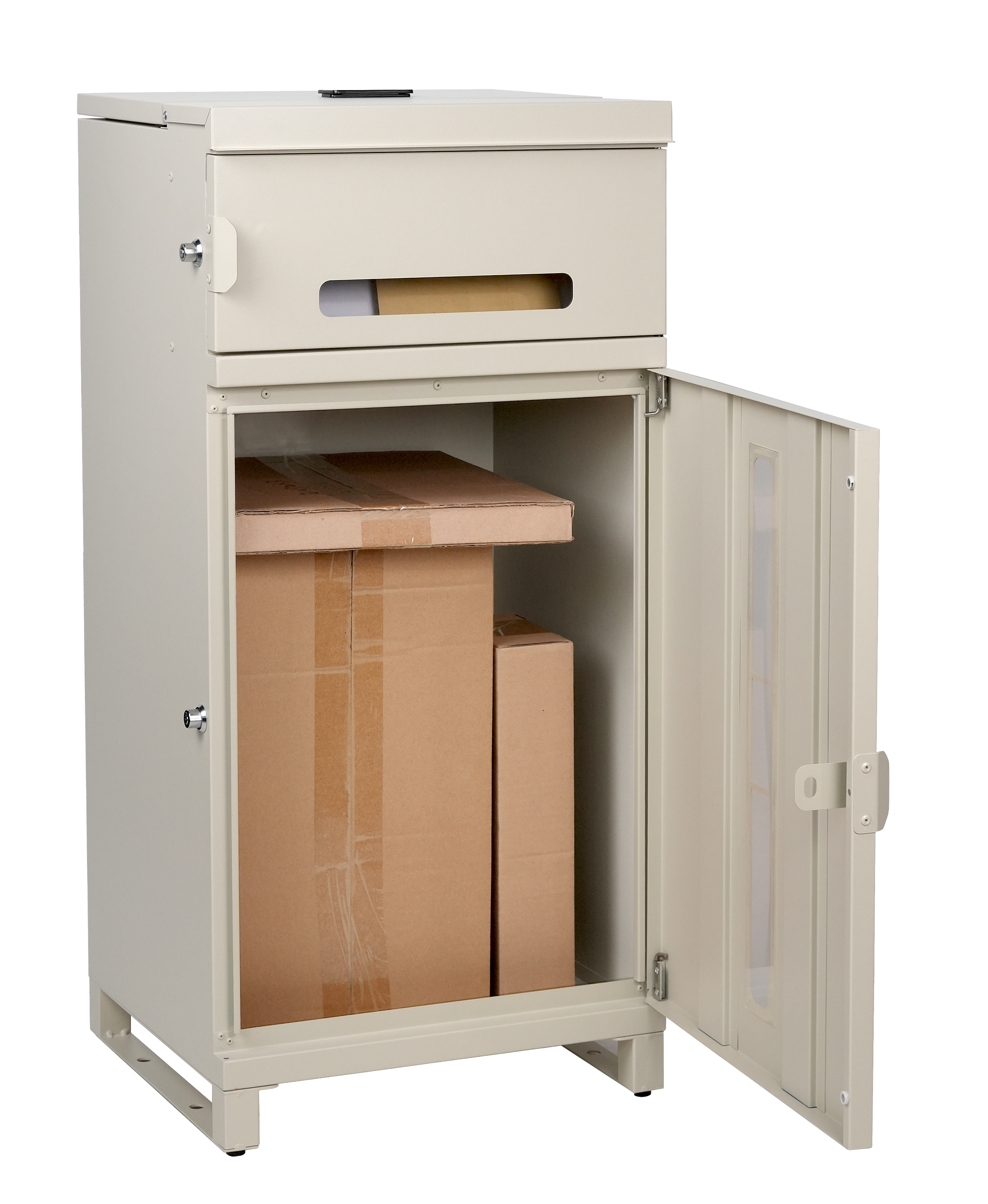 All-in-One Standing Parcel & Letter Box with Combination Lock,MY SHOP,All-in-One Standing Parcel & Letter Box with Combination Lock