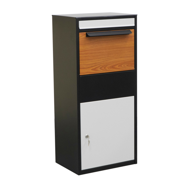 Modern Heavy-Duty Freestanding Parcel Box with Secure Drop Slot,Winland,Modern Heavy-Duty Freestanding Parcel Box with Secure Drop Slot