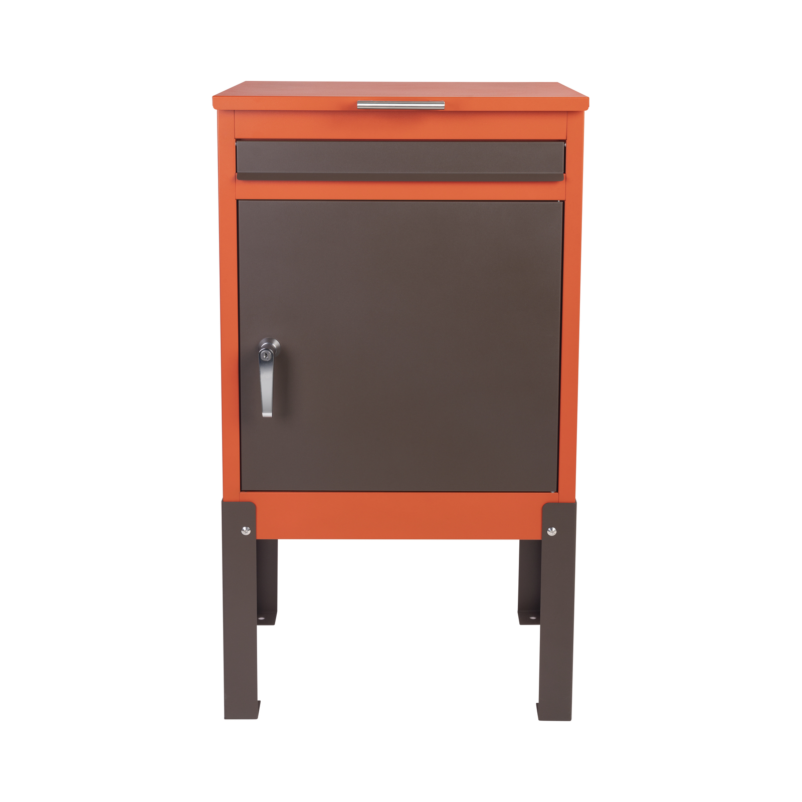 Modern Minimalist Outdoor Mail & Parcel Box,Winland,High-Quality Galvanized Steel Outdoor Parcel Locker: A Modern Home Security Choice