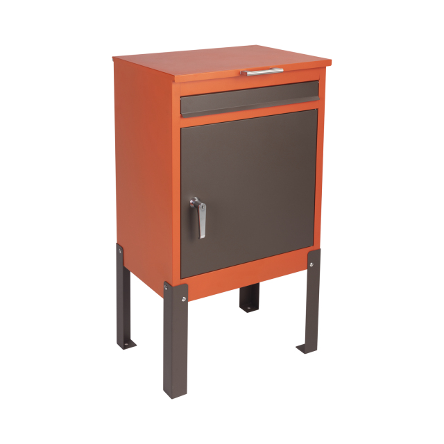 Modern Minimalist Outdoor Mail & Parcel Box,Winland,High-Quality Galvanized Steel Outdoor Parcel Locker: A Modern Home Security Choice