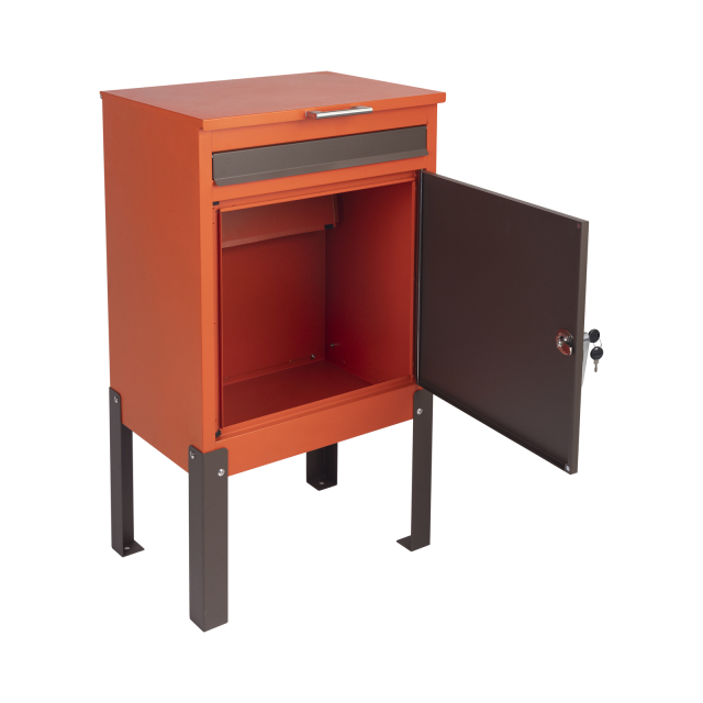 Modern Minimalist Outdoor Mail & Parcel Box,Winland,High-Quality Galvanized Steel Outdoor Parcel Locker: A Modern Home Security Choice
