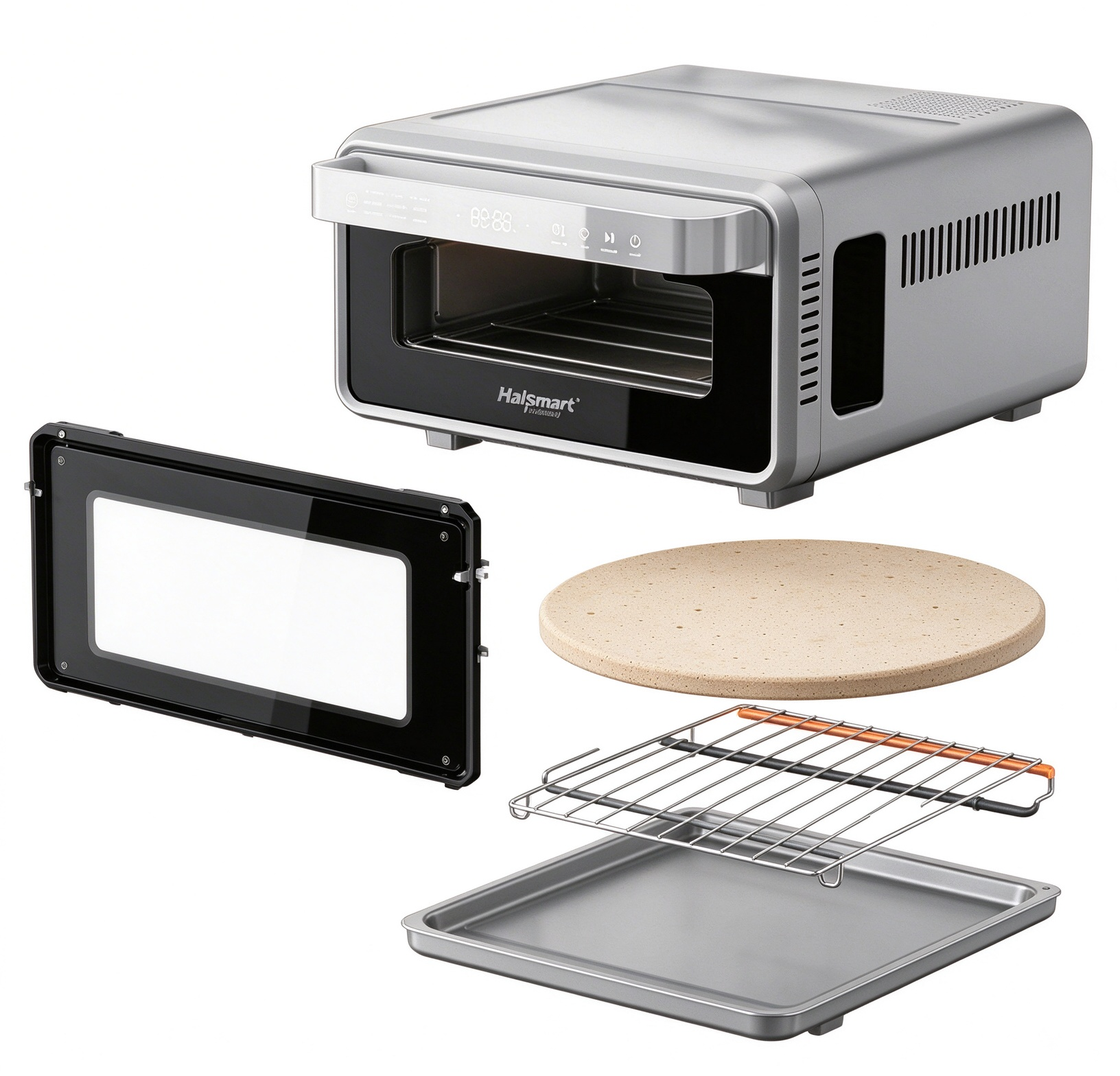 Настольная печь для пиццы Hallsmart 13 л, 1700 Вт, цифровая пицца-машина, Hallsmart — лучший производитель рисоварок, печь для пиццы Hallsmart