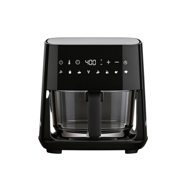 Hallsmart 4.5L Borosilicate Glass Pot Air Fryer, 1450W Digital Air Fryer,Hallsmart-The Best Rice Cooker Manufacturer,The Hallsmart Glass Pot Air Fryer
