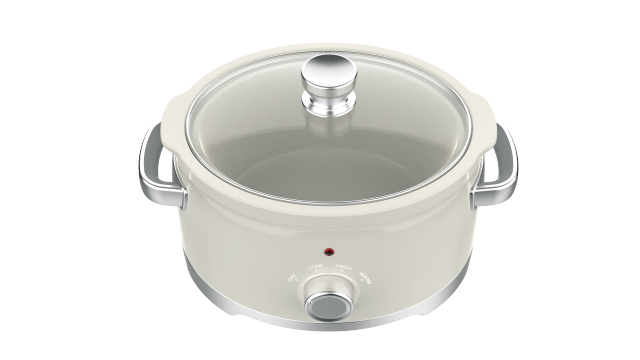 Hallsmart Cream Beige Vintage Slow Cooker | Classic Mechanical Crock Pot for Home Slow Simmer,Hallsmart-The Best Rice Cooker Manufacturer,Hallsmart Cream Beige Vintage Slow Cooker | Classic Mechanical Crock Pot for Home Slow Simmer