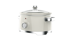 Hallsmart Cream Beige Vintage Slow Cooker | Classic Mechanical Crock Pot for Home Slow Simmer,Hallsmart-The Best Rice Cooker Manufacturer,Hallsmart Cream Beige Vintage Slow Cooker | Classic Mechanical Crock Pot for Home Slow Simmer