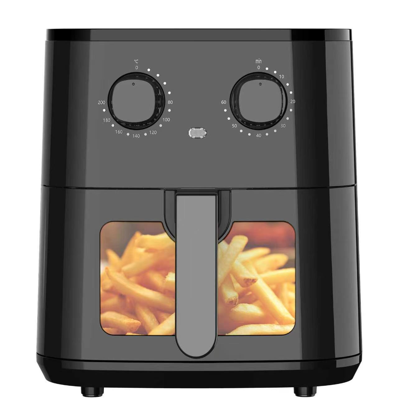 Household 3.5L Visual Air Fryer Dual Knob Mechanical Control Oil Less Fryer Oven,Hallsmart-The Best Rice Cooker Manufacturer,Household 3.5L Visual Air Fryer Dual Knob Mechanical Control Oil Less Fryer Oven