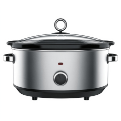 Multi Color Optional OEM ODM Available  3 Heat Settings Slow Cooker with Removable Ceramic Pot and Visible Glass Lid,Hallsmart-The Best Rice Cooker Manufacturer,Hallsmart Cream Beige Vintage Slow Cooker | Classic Mechanical Crock Pot for Home Slow Simmer