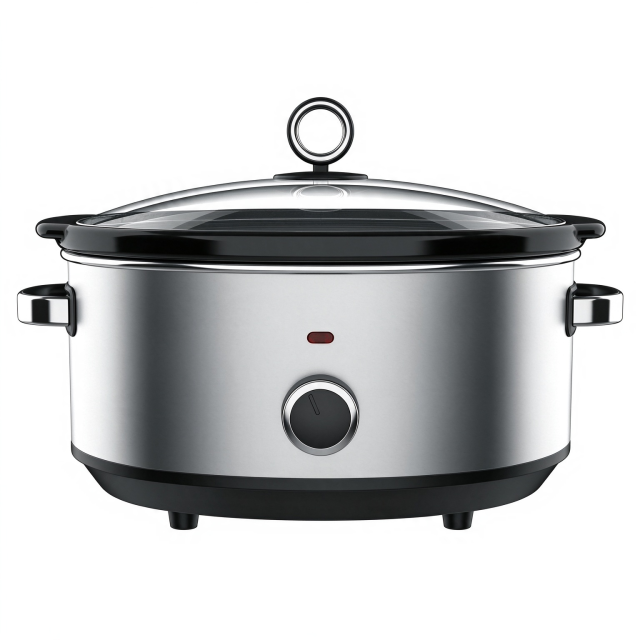 Multi Color Optional OEM ODM Available  3 Heat Settings Slow Cooker with Removable Ceramic Pot and Visible Glass Lid,Hallsmart-The Best Rice Cooker Manufacturer,Hallsmart Cream Beige Vintage Slow Cooker | Classic Mechanical Crock Pot for Home Slow Simmer