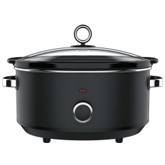 Multi Color Optional OEM ODM Available  3 Heat Settings Slow Cooker with Removable Ceramic Pot and Visible Glass Lid,Hallsmart-The Best Rice Cooker Manufacturer,Hallsmart Cream Beige Vintage Slow Cooker | Classic Mechanical Crock Pot for Home Slow Simmer