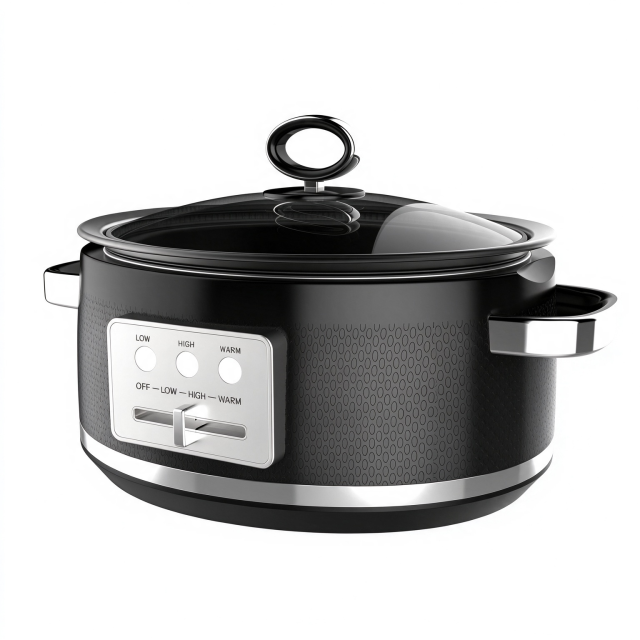 3 Heat Settings Low High Warm with Removable Ceramic Pot and Glass Lid Round Slow Cooker,Hallsmart-The Best Rice Cooker Manufacturer,3 Heat Settings Low High Warm with Removable Ceramic Pot and Glass Lid Round Slow Cooker
