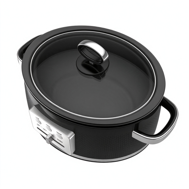 3 Heat Settings Low High Warm with Removable Ceramic Pot and Glass Lid Round Slow Cooker,Hallsmart-The Best Rice Cooker Manufacturer,3 Heat Settings Low High Warm with Removable Ceramic Pot and Glass Lid Round Slow Cooker